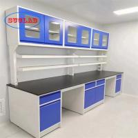 China Rectangular Chemistry Laboratory Table with Adjustable DTC 175° Buffer Hinge on sale