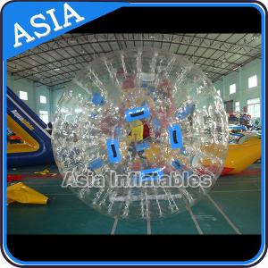 China 0.8mm Pvc Clear Inflatable Water Zorb Ball With Double Entrance For Adult supplier