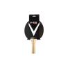 China 5 Ply Poplar wood 1.8mm Sponge Table Tennis Paddles with Color Handle Reverse Rubber wholesale