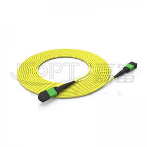 OFNP Flame Retardant MPO Trunk Cable 2.0mm-5.0mm PVC Fiber Optic Trunk