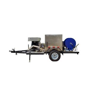 1500L 2000L Sewer Jetter Trailer Water Cleaning Jetting Pump Semi Trailer High Pressure Cleaners