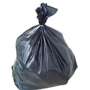 PE Drawstring Garbage Bin Liner Black Heavy Duty Trash Can Liners