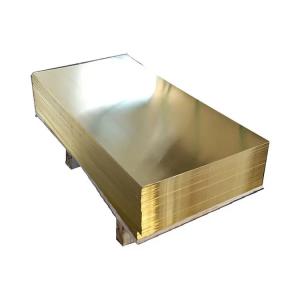 10mm ~ 2500mm Copper Plated Steel Sheet 2mm Thick Brass Sheet 99.95