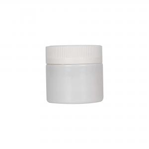 Child Proof 3oz White Plastic Jars for Marijuana Storage