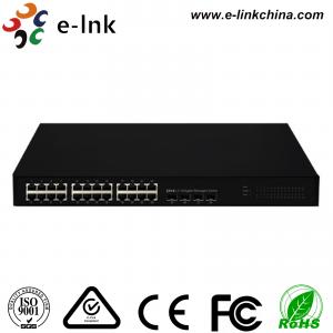 China L3 Managed Ethernet POE Switch 24G + 4 10G SFP+ RISC 400MHz Processor 128Gbps Bandwidth supplier