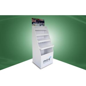 China 5 Shelf Cardboard Display Stands , Free Standing Cardboard Displays For Mixture Products supplier