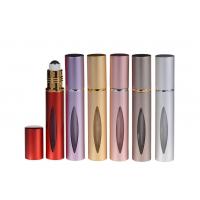 China Roller Ball  Empty Aromatherapy Bottles Aluminum Essential Oil Container on sale