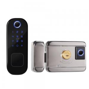 Anti Rust Tuya Smart Lock Easy Installation Touch Id Door Lock With Key