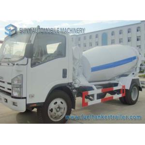 Isuzu 4CBM Concrete Truck Mixer With Interpump Hydraulic Pump And Motor