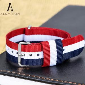 China Canvas Navy nylon band for watch sports watchband strap belt  women men watches accessory bracelet wristband DIY parts 2 supplier