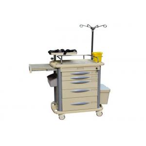 Hospital ABS Emergency Medical Trolley Crash Cart With Steel Guard Rail (ALS-ET123 Old)