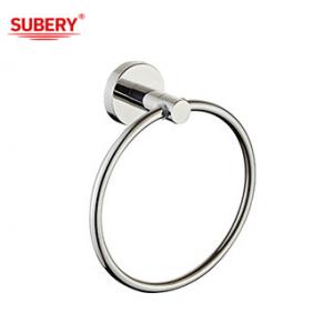 Modern Simple Classical Bathroom Towel Ring Holder Sus304 Oem Wall Mounted Polished Chrome