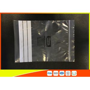 China Customized Polyethylene Industrial Ziplock Bags , PE Zip Bags With Great Clarity supplier