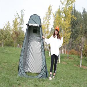 Straight Bracing Type Pop Up Shower Tent Folding Thick Silver Coated