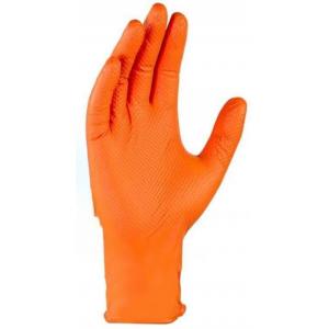 8.0gr Nitrile Protective Disposable Gloves Diamond Pattern Disposable Safety Gloves