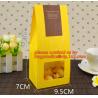 Customize Translucent Window, Brown Greaseproof Kraft Paper Bag, Special Opp