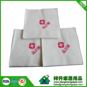 China Paper Napkin white with logo  1ply,2ply 25x25cm,30x30cm,33x33cm virgin pulp 1/4 fold supplier