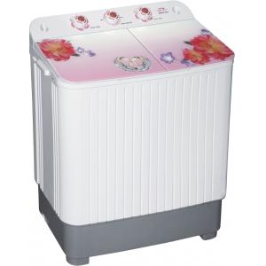 China Semi Automatic Twin Tub Washing Machine , Portable Washer And Spin Dryer With Hidden Glass Panel supplier