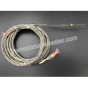 China K Type Dual Thermocouple RTD With Metal Transition And Fiberglass Leads wholesale