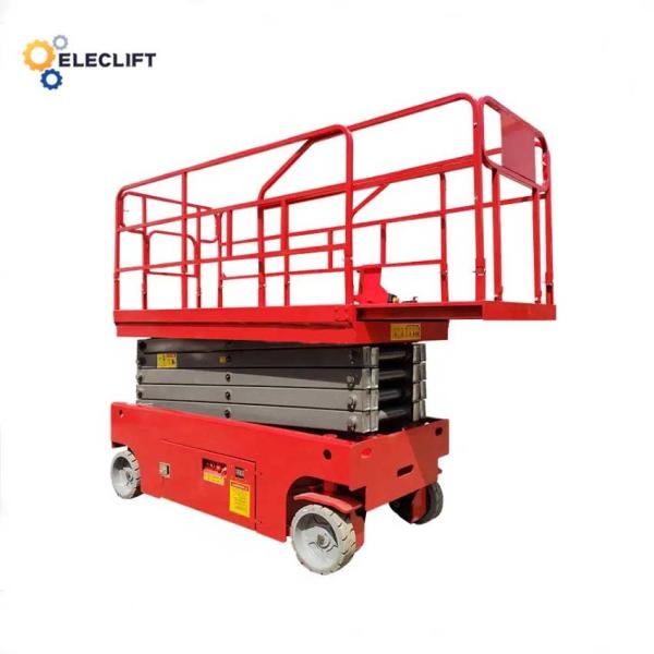 Ascenseur électrique mécanique autopropulsé pliable 2000Lbs d'échafaudage de table élévatrice de ciseaux