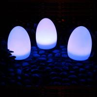 China USB Charging Plastic Egg Shaped LED Lights Wireless With Rechargeable Lithium Battery on sale