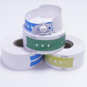 China UPC Barcode Patient ID Bracelet , Vinyl Medical Hospital Arm Band supplier