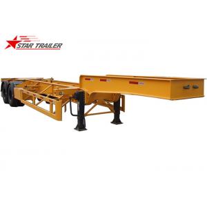 China WM265 Yellow Skeletal Used Semi 20 Ft Skeleton Container Chassis Trailer supplier