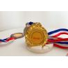 Ribbon 3D Design Service Zinc Alloy Engraved Sports Medals