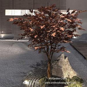 UV Protection Artificial Maple Tree Made Of Epoxy Resin , Fiberglass Durable