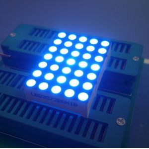 China Vie de pouce Blue1.26 longue 3mm d'affichage à LED de matrice de points du fuseau horaire de Digital 5x7 Ultra supplier