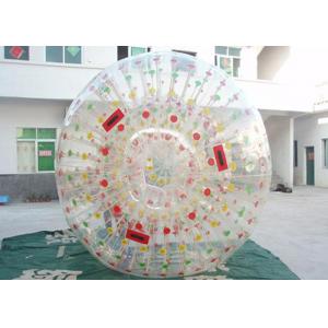 China Durable Inflatable Zorb Ball / Bubble Grass Ball With Colorful D Rings For Grasslot supplier