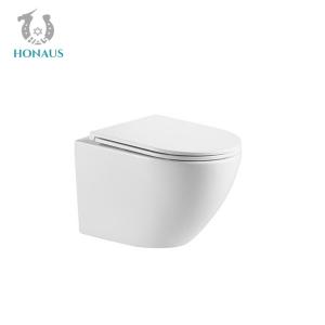 China Economic Europe Wall Hung Toilet Bowl Rimless WC Washdown Type supplier