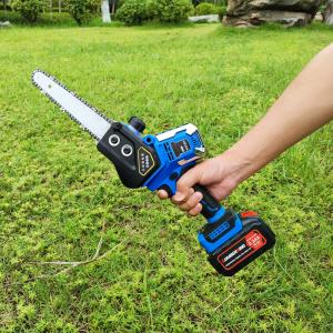21V 8inch Lithium Battery Handheld Mini Chainsaw Cordless Brushless For Wood Cutting