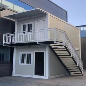China Galvanized Steel Structure Two Story 20ft Prefab House White Or Customized Color supplier