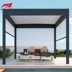 Outdoor Bioclimatica Motorized Aluminum Pergola Shade Waterproof Garden House