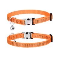 China Lettering Adjustable Reflective Cat Collar With Bell Small And Medium Collars on sale