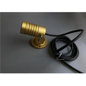 China P5 High Power LED Landscape Spotlights , Outside LED Spotlights With Gold Housing supplier