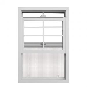 China 3.22 inch Soundproof UPVC Single Hung Window For Mobile House supplier