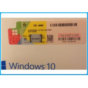 China Windows 10 pro 32 Bit / 64 Bit Product Key Code Microsoft Windows 10 Pro Software with Silver scratch off label supplier