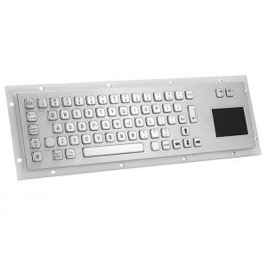 PS2 5VDC SS304 Industrial Metal Keyboard Rack Mount With Touchpad