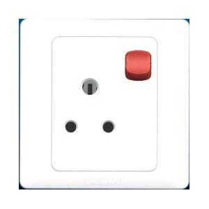 China British-Style One Gang Switch With Neon Light and 15A Wall Switch Socket supplier