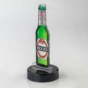China Mold Injection Base Insert Paper Sign Holder Beer Menu Display For Bar supplier