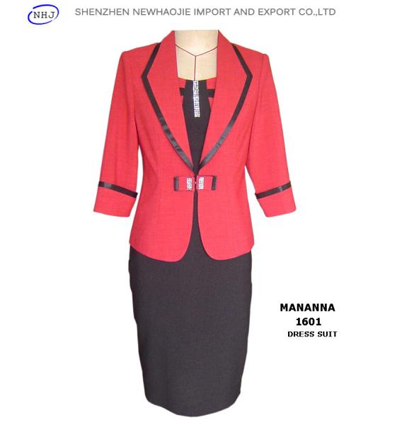 Contrast color collar neck designs for ladies suit