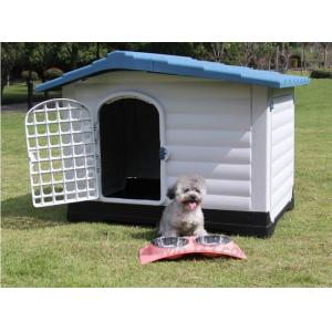 China Large Plastic Dog House Outdoor Indoor Doghouse Puppy Shelter Water Resistant Easy Assembly Sturdy Dog Kennel supplier