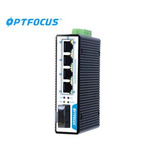 China Ethernet industrial de 4 puertos manejó el módulo óptico dual de la fibra 1X9 del gigabit portuario del interruptor 1 supplier