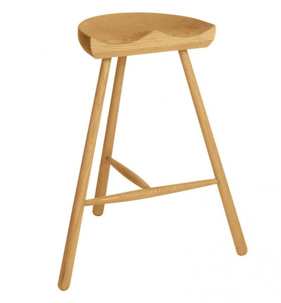 Northern Nature Wooden Round Bar Stools For Party / Kitchen , Commercial Bar