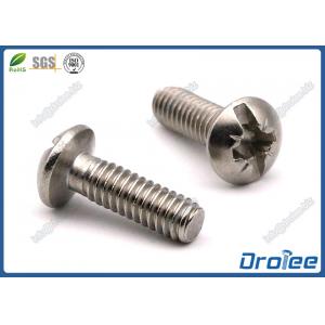 304/316 Stainless Steel Pozi Slotted Combo Drive Round Head Machine Screw