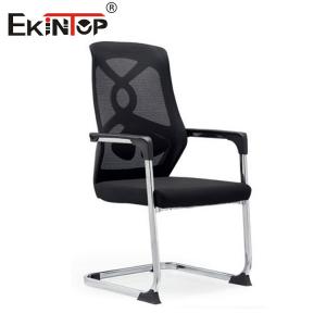 Black Mid-Back Mesh Office Chair With Sponge Seat Cushion Modern Design