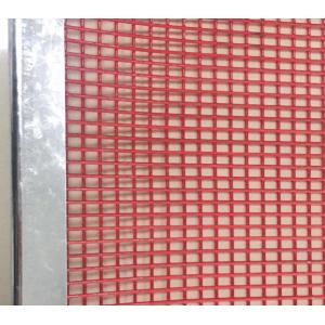 Tensioned Polyurethane Screen Mesh Urethane Coated Sieve Plate For Stone Screening