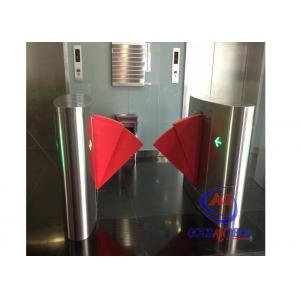 China 90CM width Sliding Card Double Wing access control barriers with automatic sensor supplier